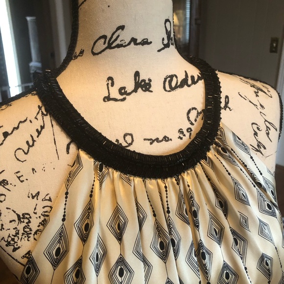 Maggy London 100% silk cocktail dress size 12 - Picture 3 of 5